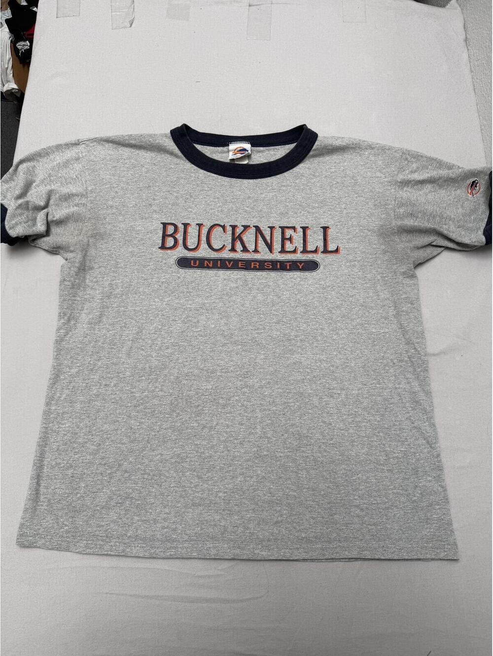 Vintage Bucknell University Ringer Tee Made in USA XL